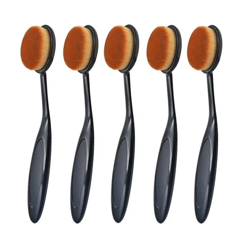 1/2/5 PCS Large Foundation Brush Toothbrush Shape Makeup Make Up Tools Get Fast Even Application of Creams and Powders Cosmnetic