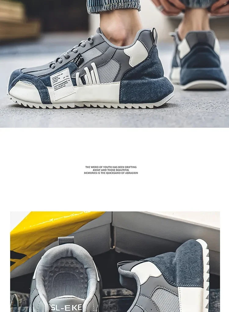 Shoes for Men Casual Sports Trend Designed Personality Elastic Band Vulcanized Shoes Men Sneakers Comfortable Breathable Shoes