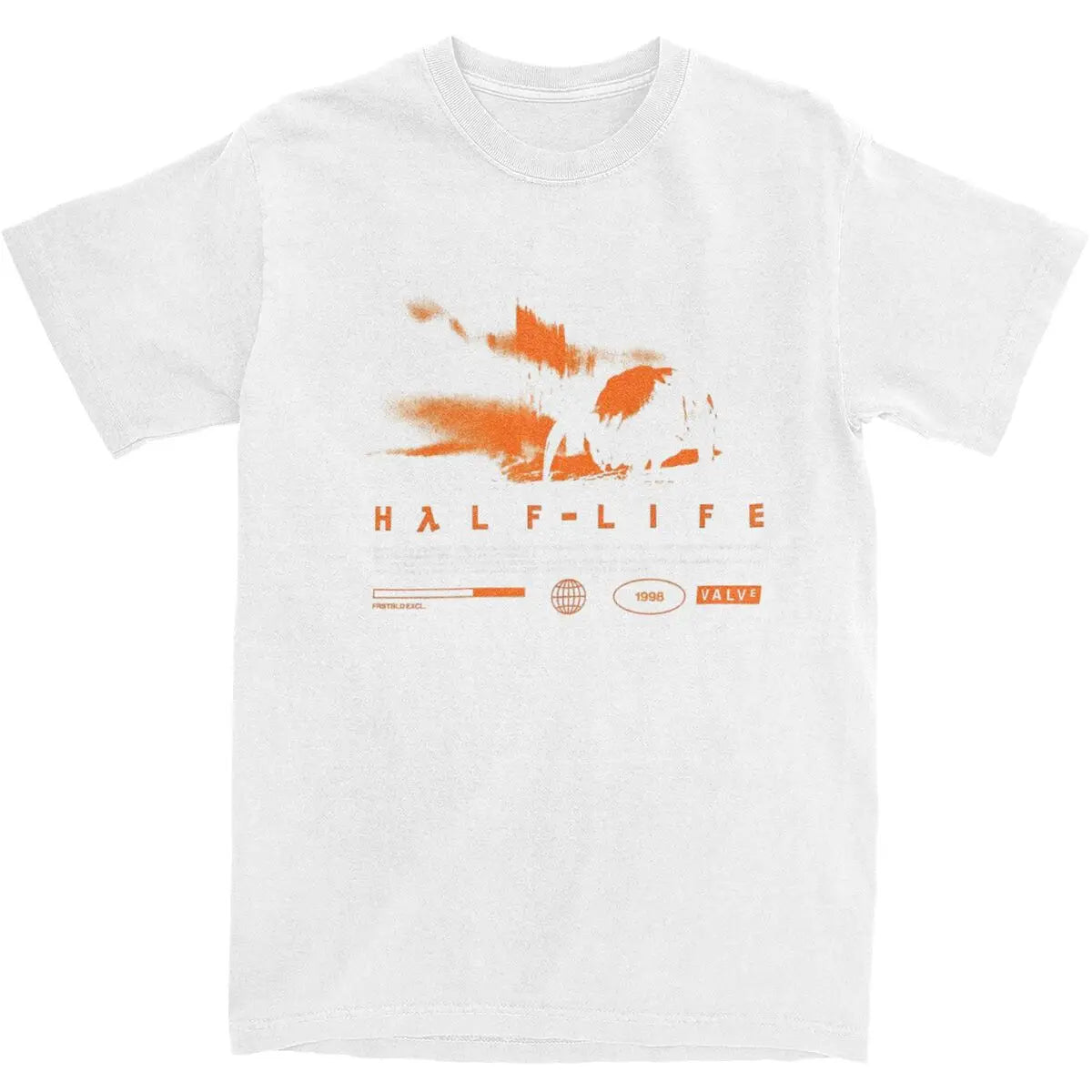 Men T Shirt Videogames HALFS LIFES V3 T-Shirts Trendy Cool Summer Tees Funny Print Pure Cotton Tops Plus Size 5XL