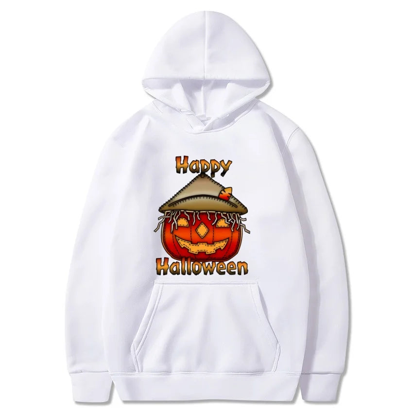 Halloween Autumn_Winter New Happy Halloween Printed Hoodie Men's Fashion Warm Sweatshirt Casual Street Wear Warm Hoodie