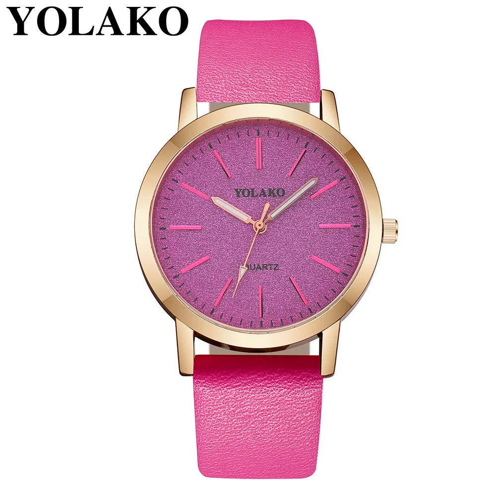 Women'S Fashion Quartz Simple Wristwatch Circular Dial Simple Scale Minimalist Elegant Ladies Watches Ladies Watch Gift