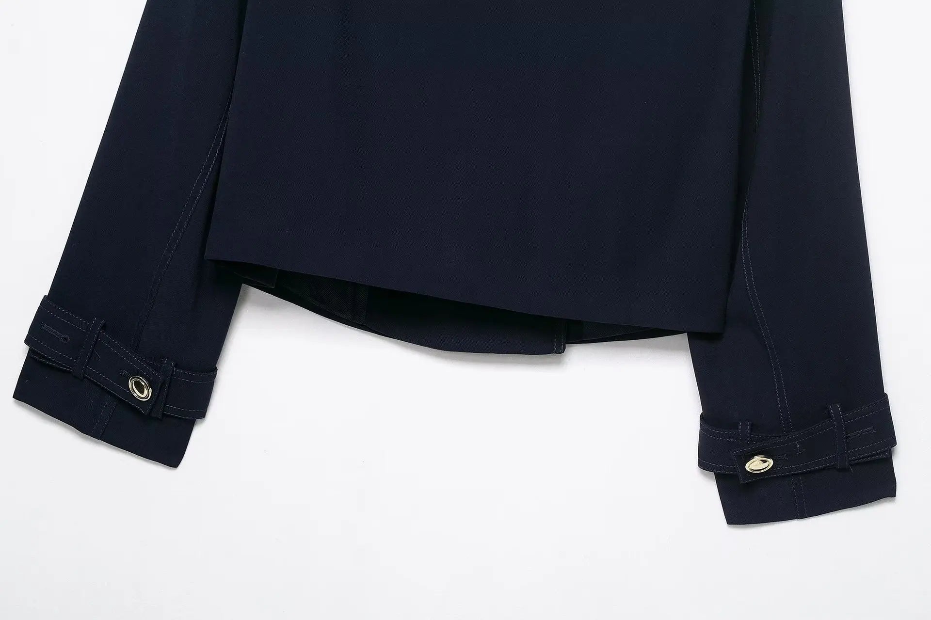 Women's Fashion Coats Solid Turn-Down Collar Long Sleeves Pockets Double-Breasted Female Autumn High Street Jackets