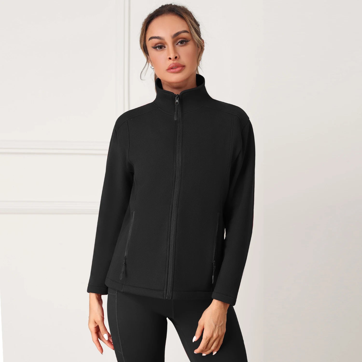 Women Sport Jacket Long Sleeve Shirt Workout Coat Gym Training Clothing Yoga Sportswear