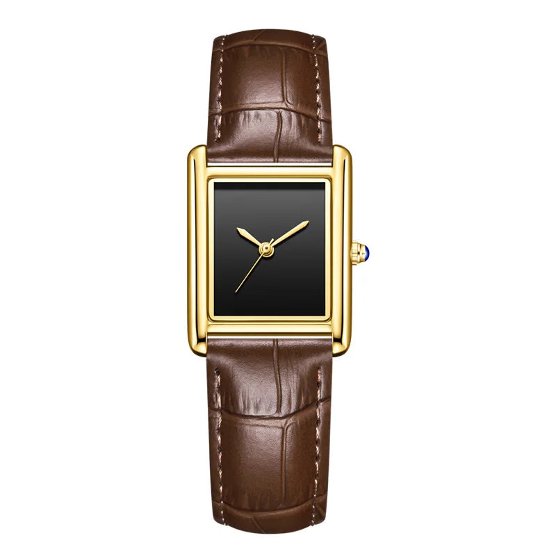 New Elegant Watches for Women and Men Fashion Leather Strap Waterproof Quartz Wristwatches Couple's Watches Gifts Drop Shipping