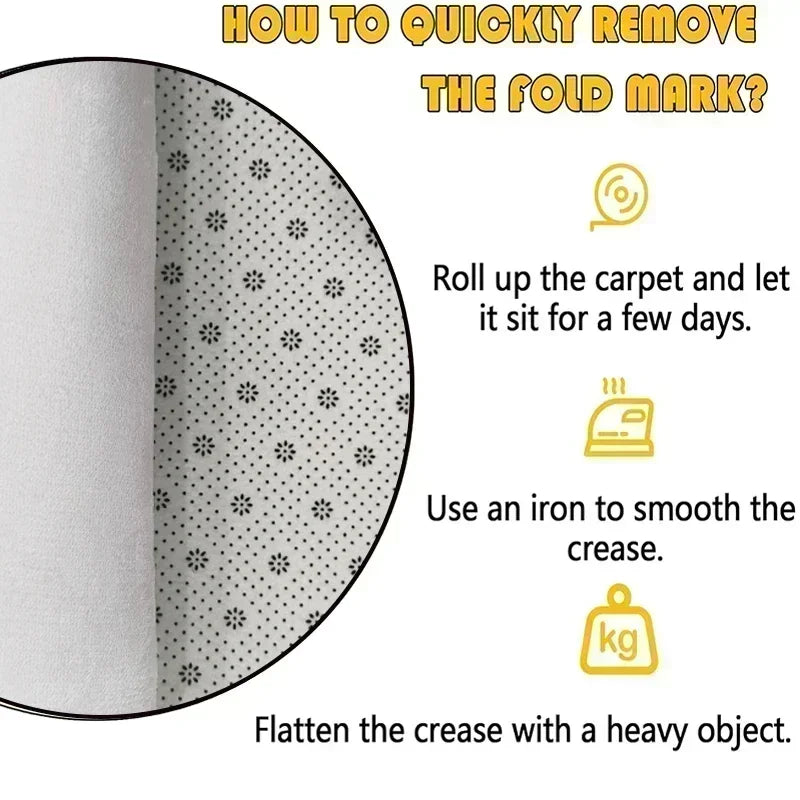 Halloween Day of The Dead Decorative Rug, Durable Home Decor Festive Atmosphere Entrance Door Mat Kitchen Mat