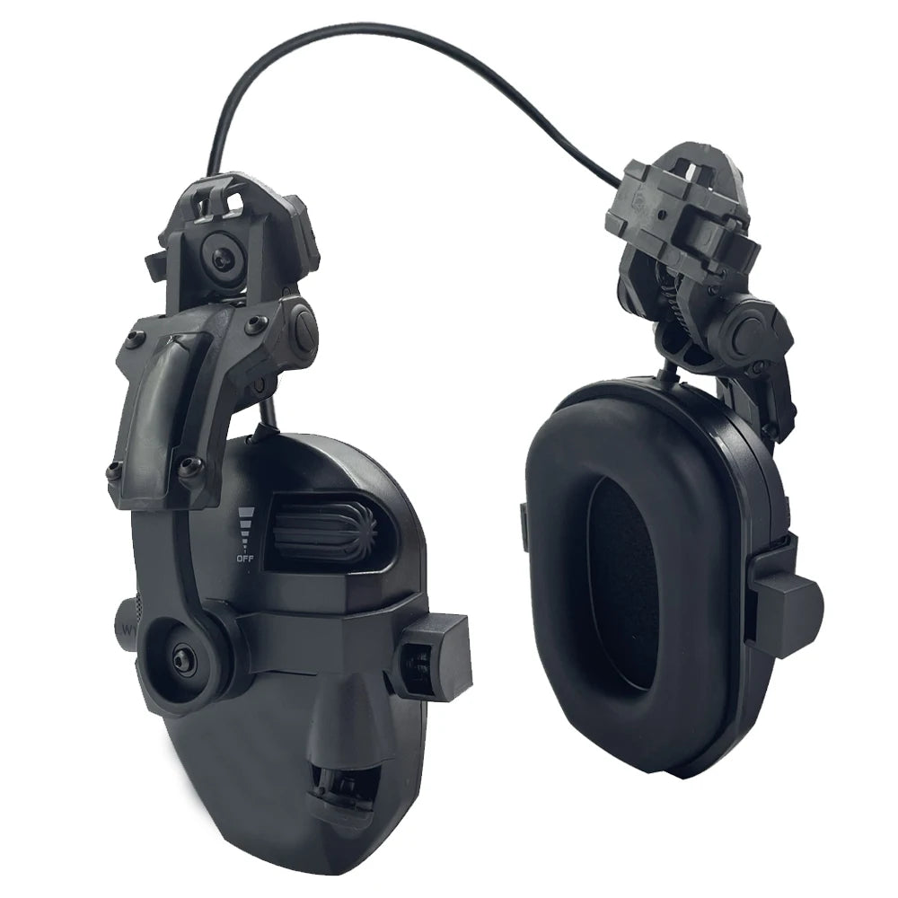 Active Helmet Mounted Earmuffs For Shooting Electronic Hearing Protection Ear Protect Noise Reduction Active Hunting Headphone