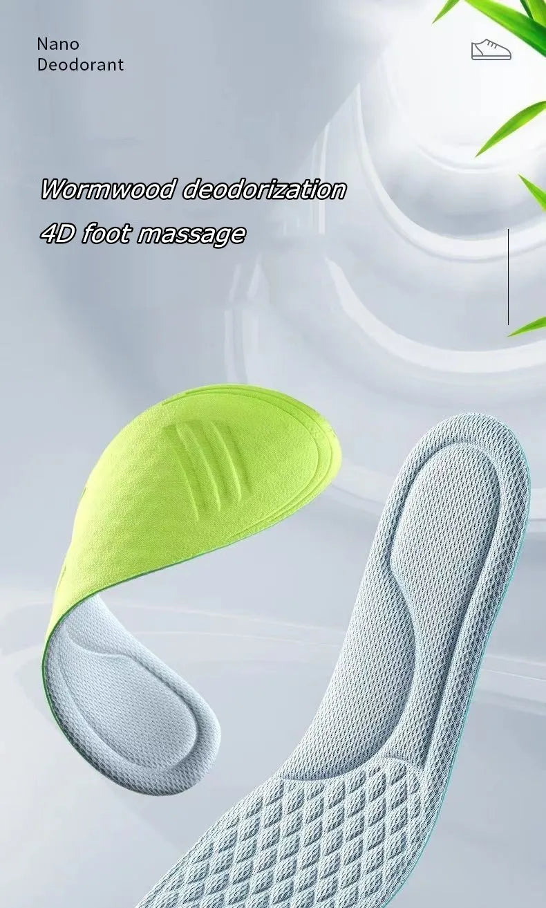 Summer Deodorant Sports Insoles for Shoes Sweat-absorbing Breathable Deodorant Anti-sweat Soft Shoe Pads Inserts for Man Women
