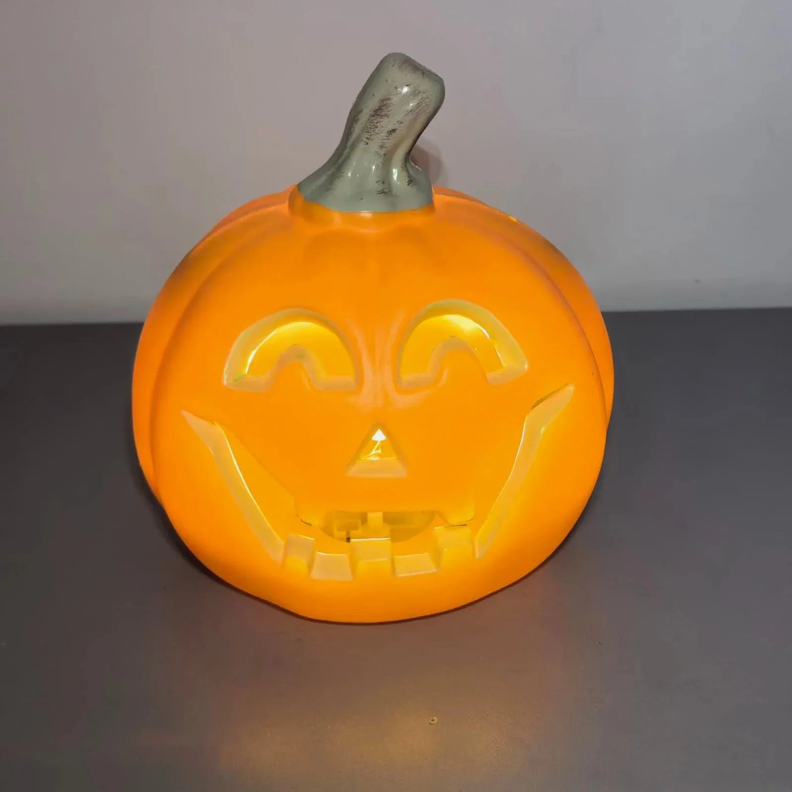 Halloween Decorative Pumpkin Props Lantern Decor Creative Pumpkin Led Lamp Home Decoration Props Accessories Without Battery