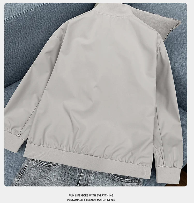 Men's Jacket Fashion Stylish Lightweight Windbreaker Casual Loose Soft Fashion High Quality Handsome for Mens Outdoor Men's Coat