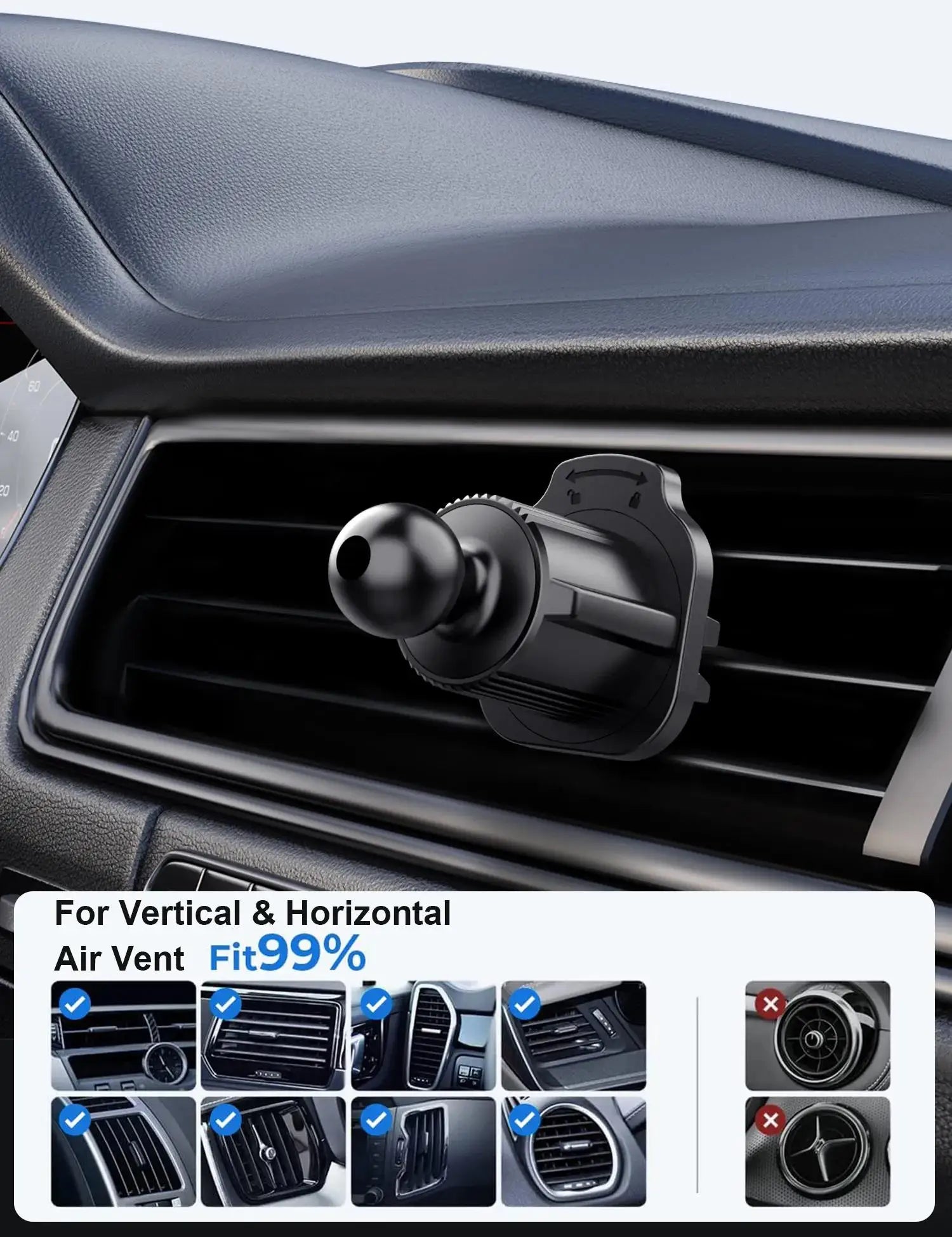 Car Phone Holder Bracket Accessories Interior Air Outlet Vent Base Gadget Universal Auto Cellphone Support Accessories