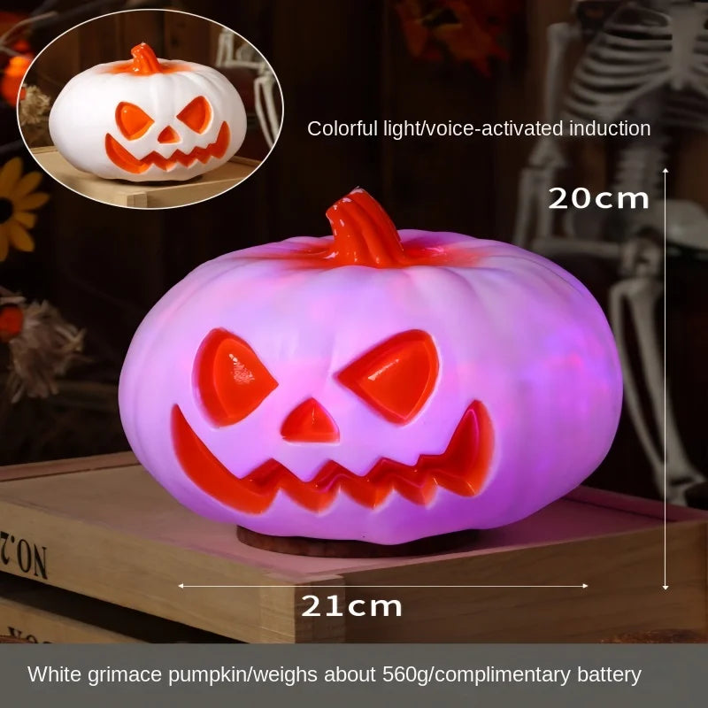 Halloween Pumpkin Lantern  Haunted House Decoration - Pumpkin Themed Luminous Decoration Props, Festive Party Atmosphere Lights
