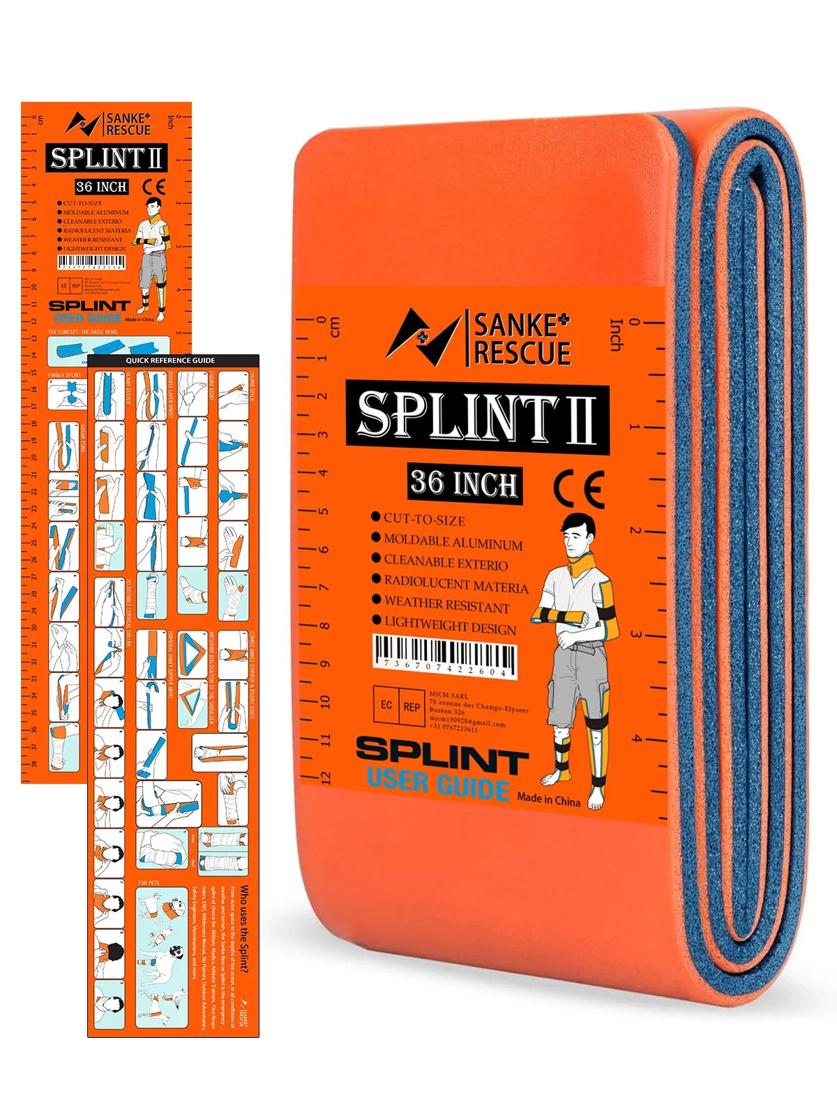 SANKE RESCUE First Aid Splint 36/18