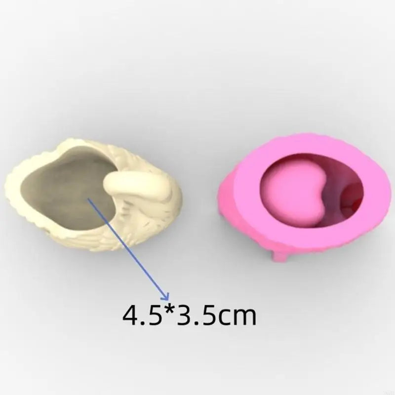 Swan shaped Flower Pot Silicone Mold Candle Cup Concrete Plaster Succulent Plant Pot Molds Epoxy Resin Storage Box Mould