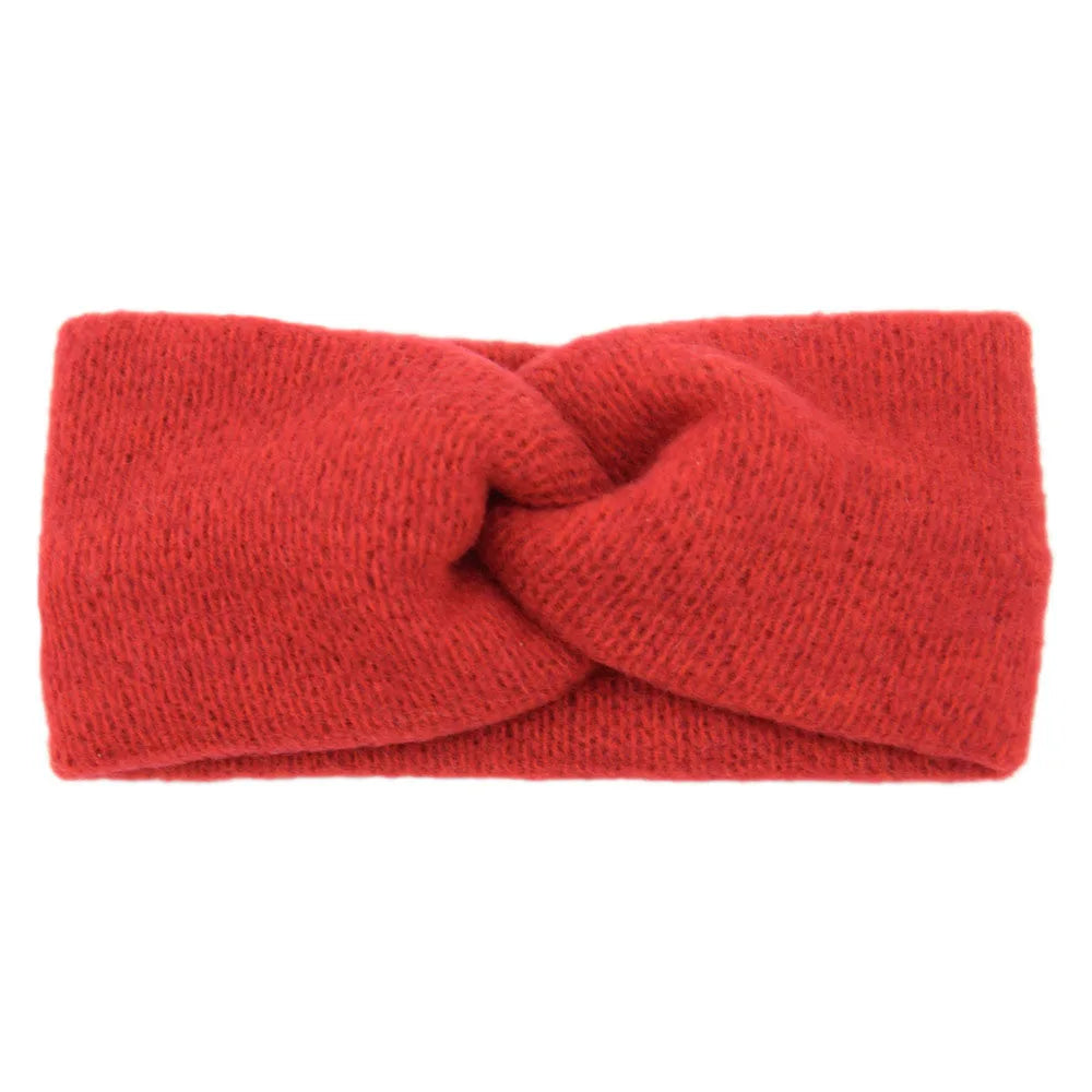 Winter Warm Cross Knot Headbands For Women knitting Elastic Hair Bands Turban Woolen Warm Crochet Headband Hair Accessories