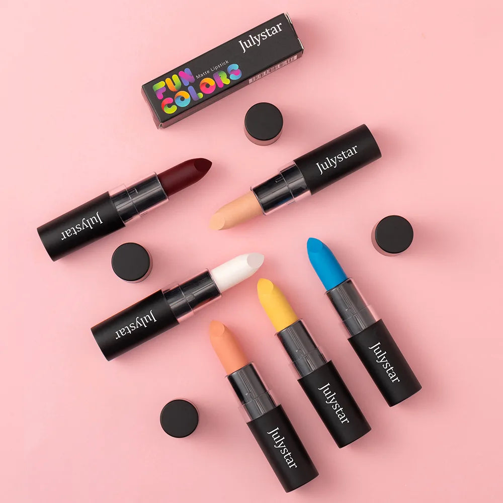 12 Color Halloween Makeup Kit, Face Body Paint & Matte Lipstick, Cruelty Free Lip Palette for Halloween Party Cosplay Costume