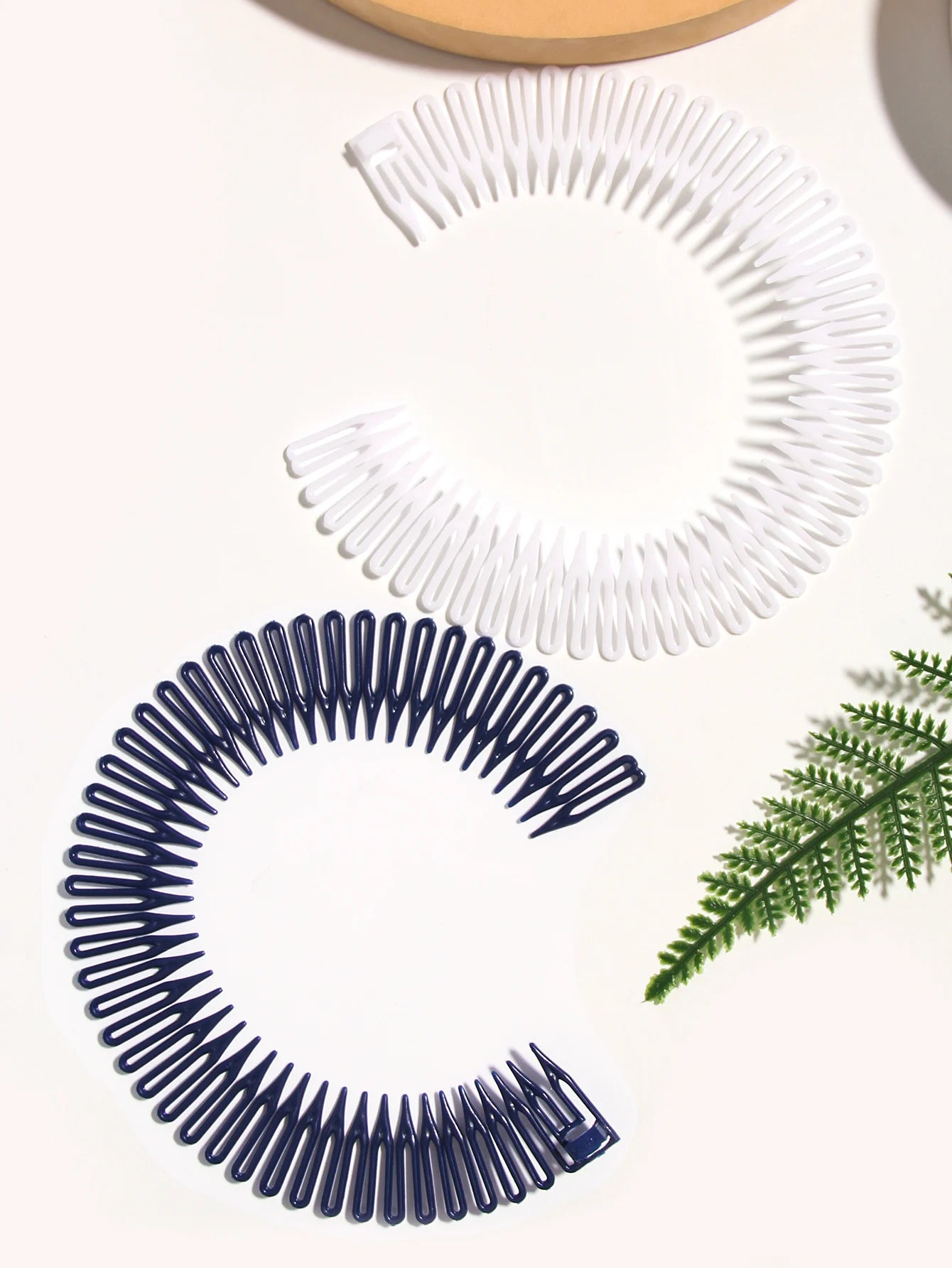 Women Plastic Full Circle Stretch Flexible Comb Teeth Headband Hair Band Clip Face Wash Fixed Hair Accessories