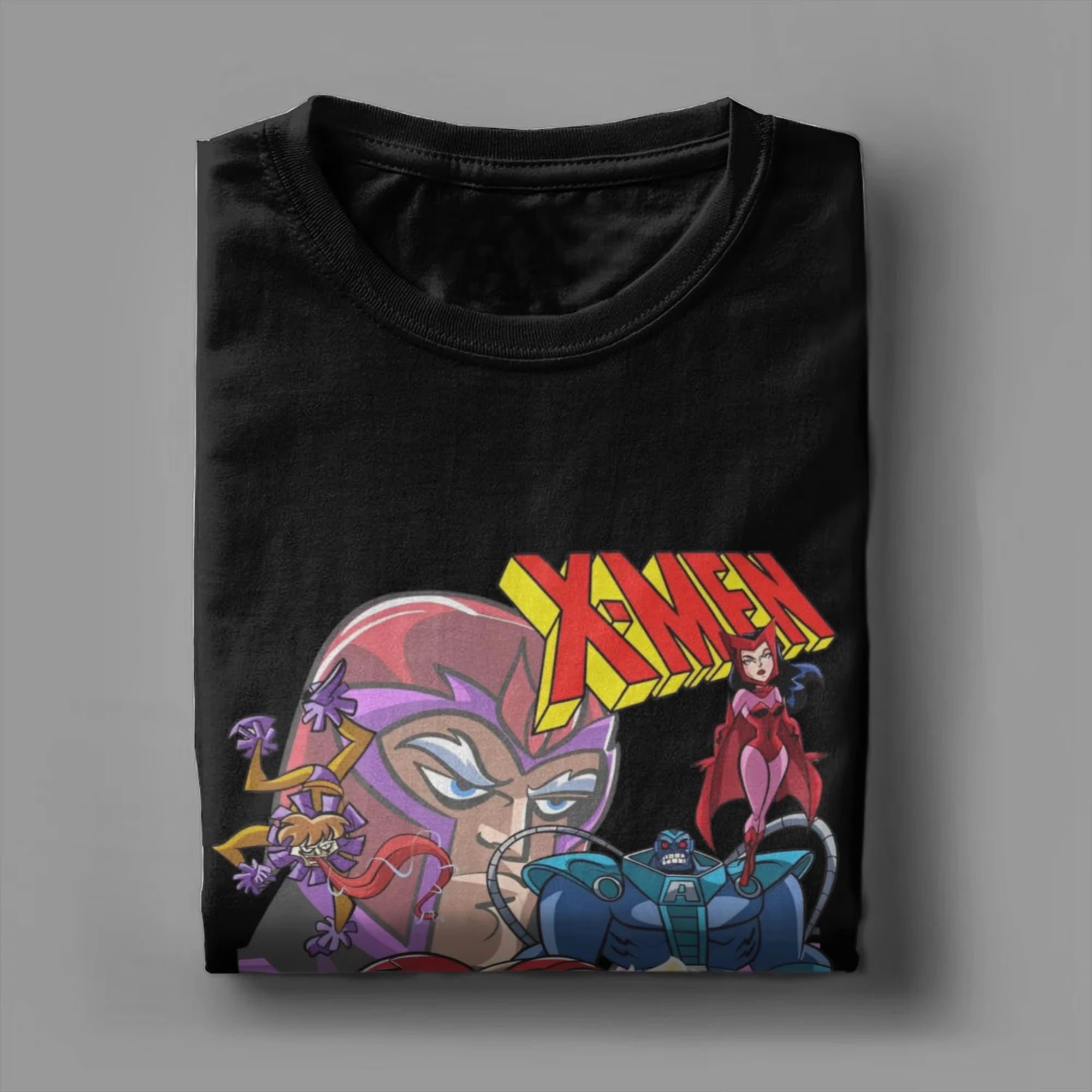 Men X-Men Wolverine T Shirts Xmen Group 100% Cotton Tops Funny Short Sleeve Crew Neck Tees Original T-Shirt Unisex Fashion