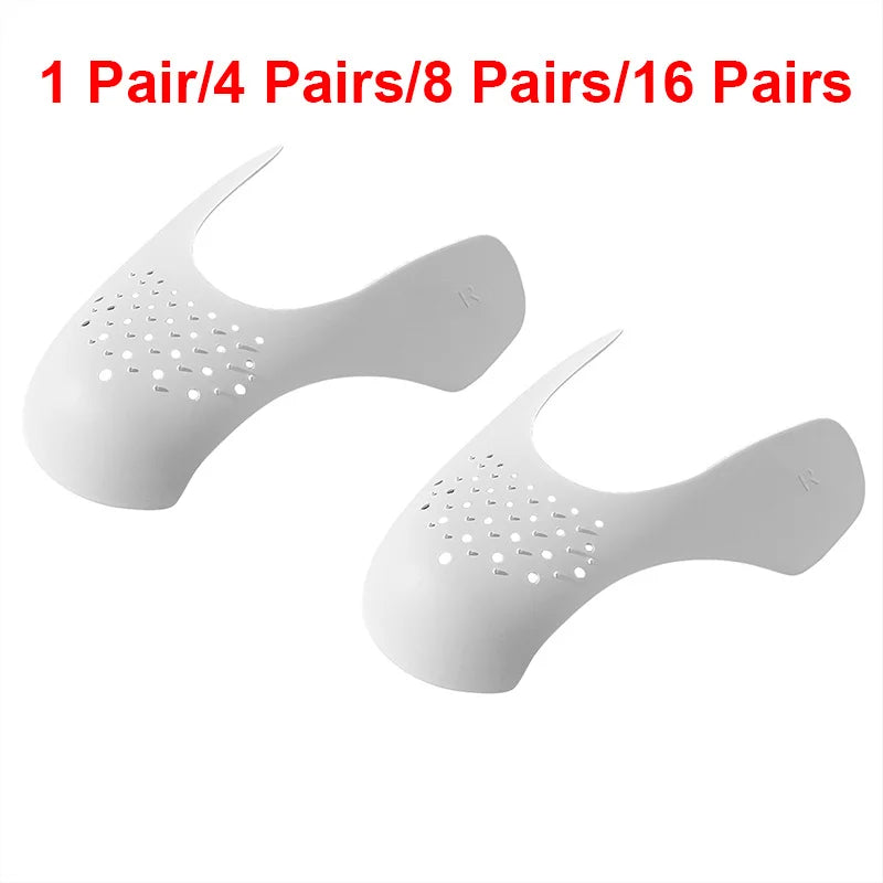 1/4/8/16Pairs Protector Shoe Anti Crease Bending Crack Toe Cap Support Shoe Head Stretcher Lightweight Sneakers Protector
