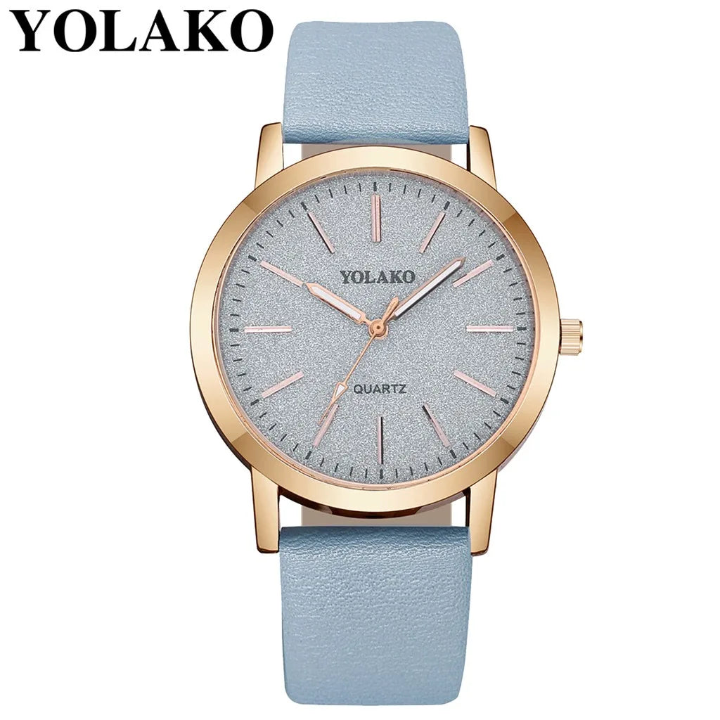 Women'S Fashion Quartz Simple Wristwatch Circular Dial Simple Scale Minimalist Elegant Ladies Watches Ladies Watch Gift