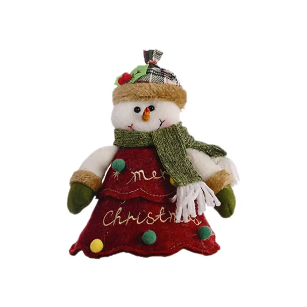 Christmas Xmas Plush Doll Tree Ornaments Kids Gift New Year Holiday Season Home Festive Decorations Practical Christmas Decor