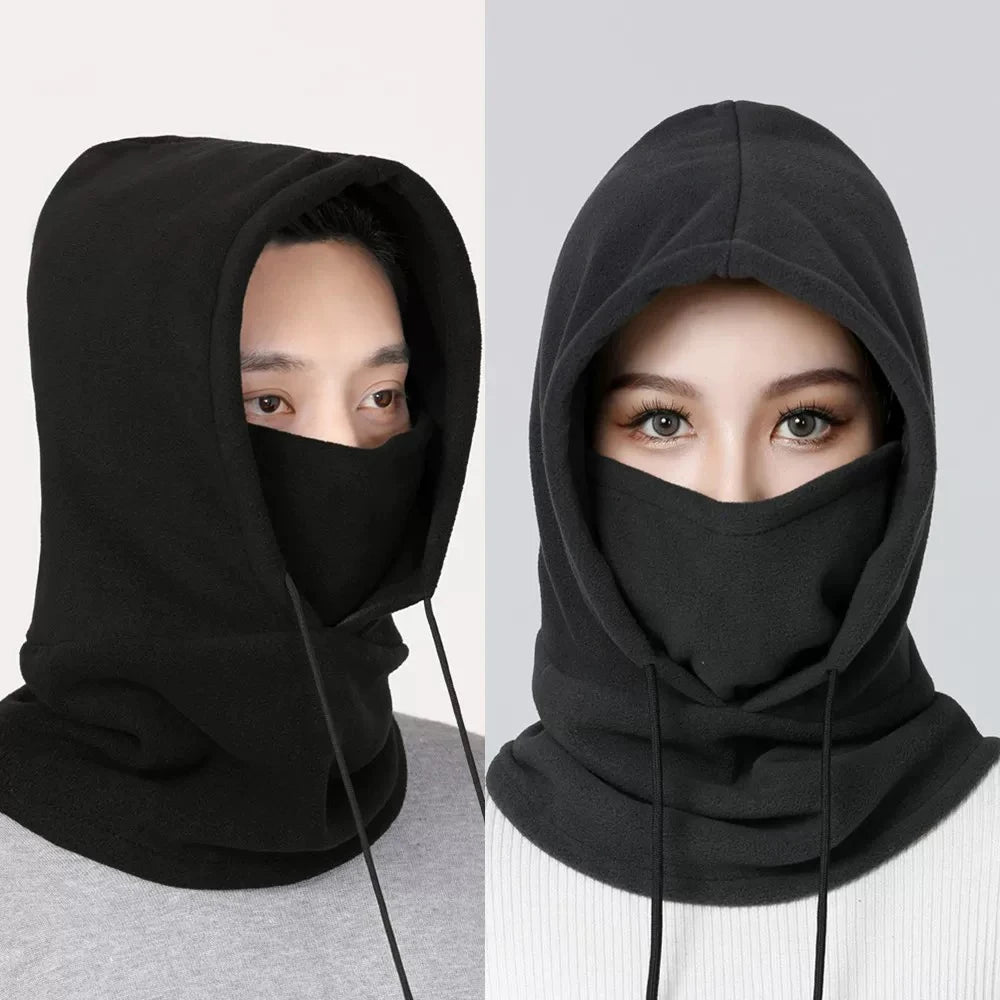 Winter Thermal Fleece Hat Hooded Outdoor Windproof Cold Warm Skiing Sport Men Women Neck Warmer Cycling Face Mask Masked Caps