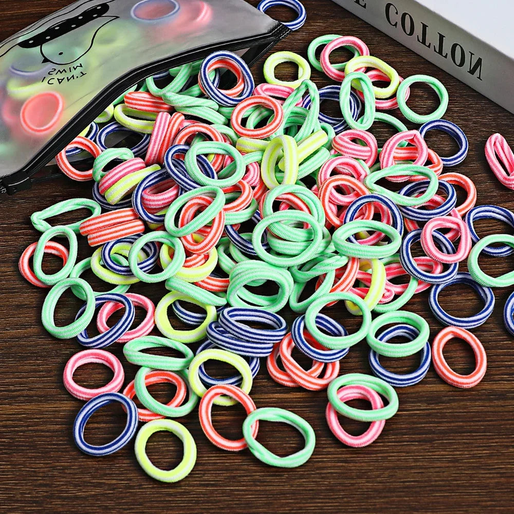 50pcs Women s Seamless Thumb Ring Hair Ties Bagged Ponytail Holders With Small Elastic Bands For Diy Simple Fashion Hair Cord
