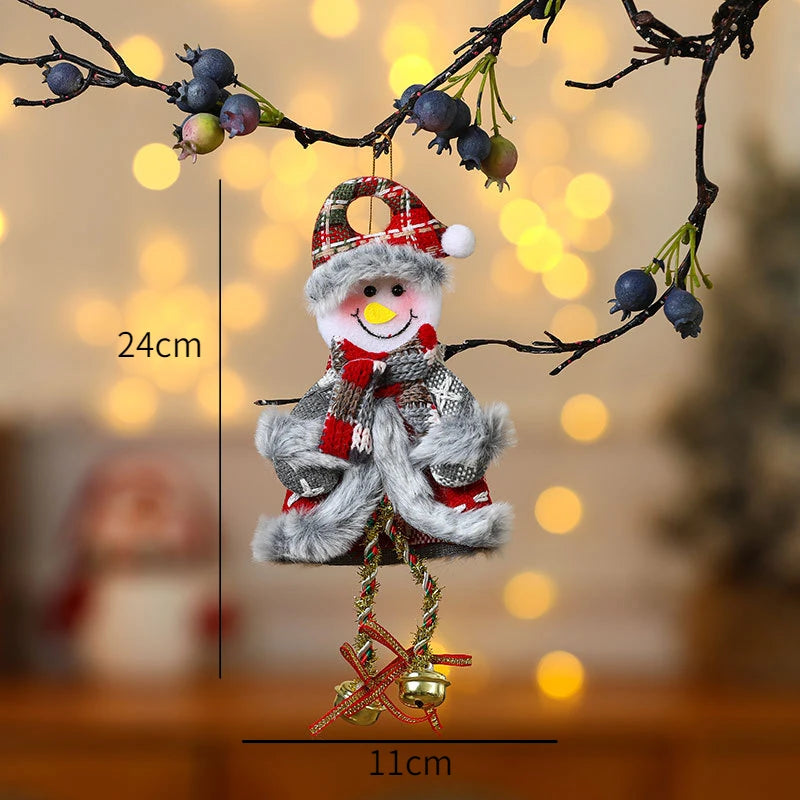 New Year 2022 Christmas Tree Decorations Cute Dolls Pendant Navidad 2021 Home Decor Christmas Tree Ornaments Xmas Gift