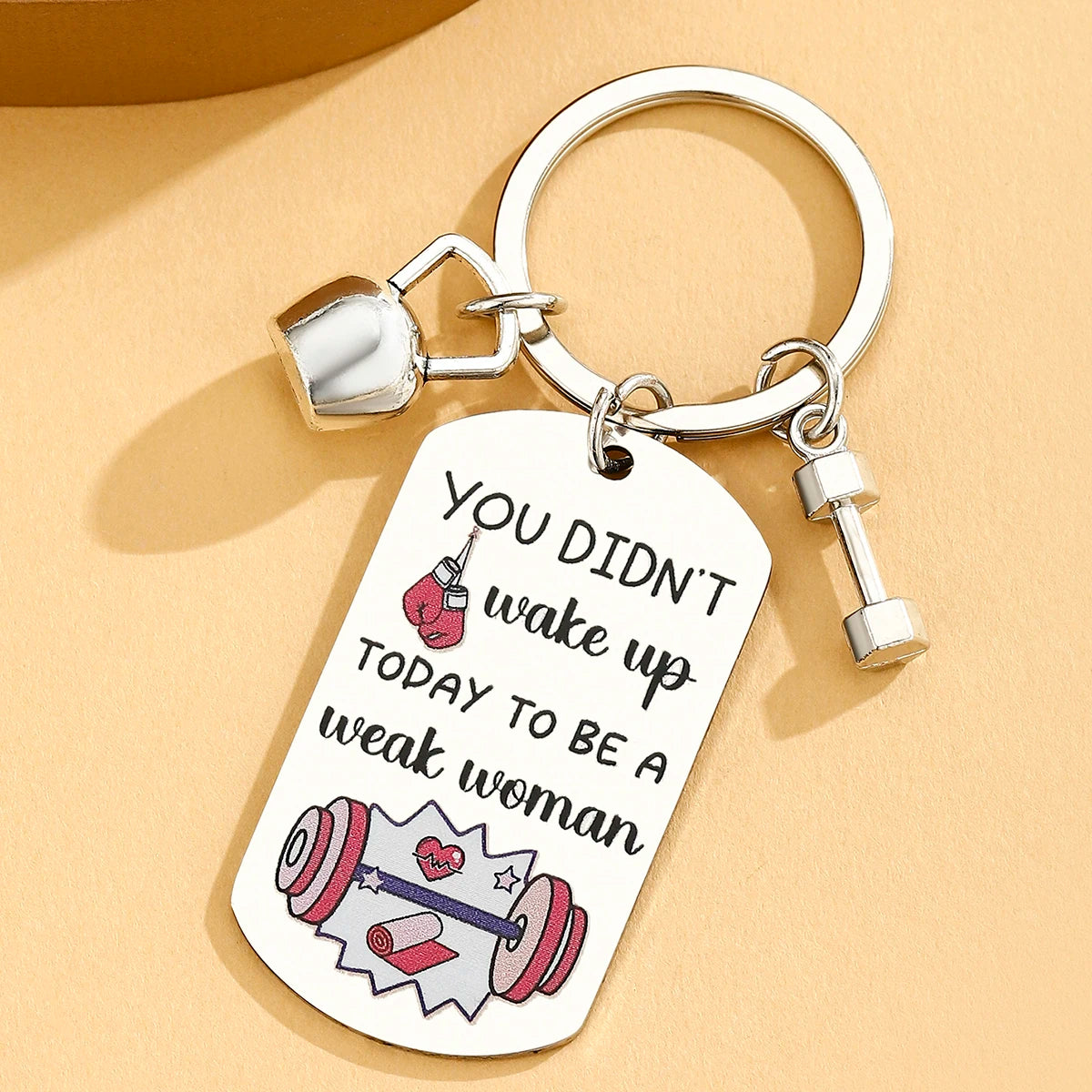 Gym Accessories for Women Fitness Gifts for Women Men Sports Lover Present Keychain Weight Loss Weightlifting Gift