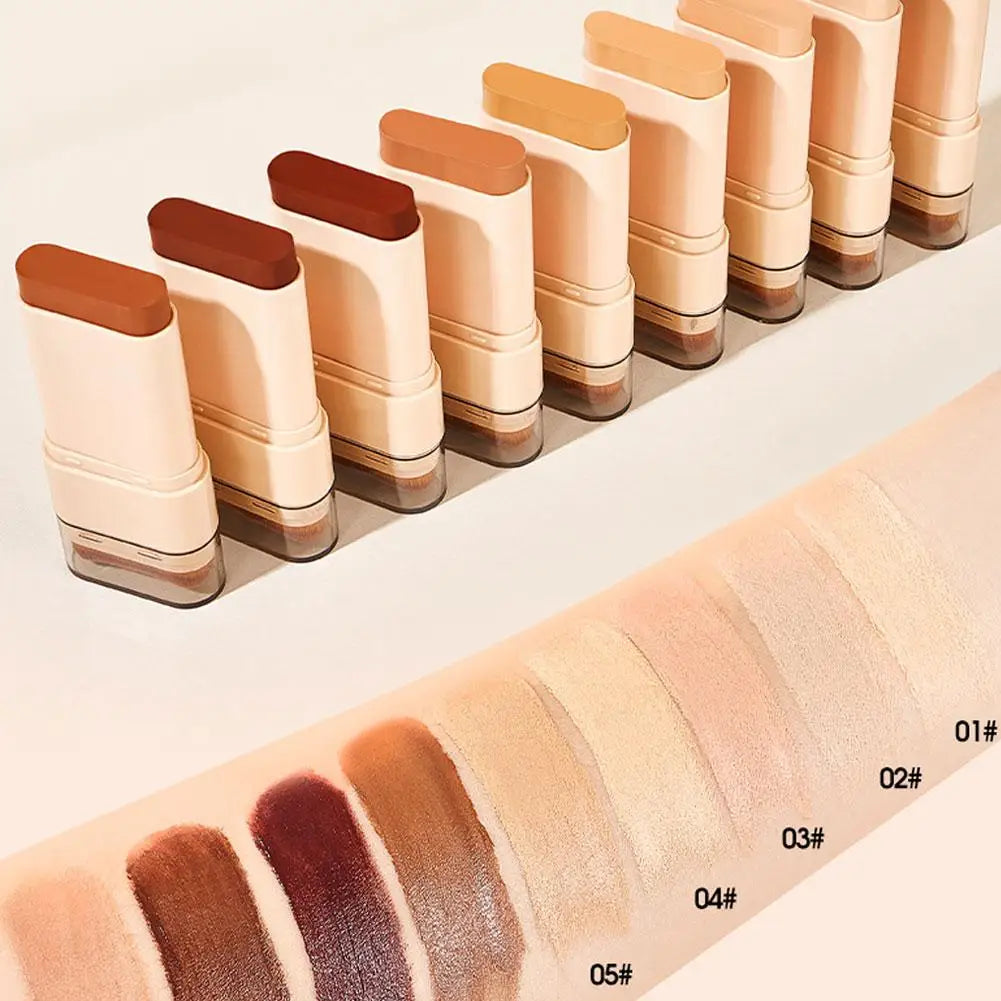 Two In One Double Head Foundation Make-up Stick Facial Foundation Make-up Makeup Matte Concealer Smooth Makeup Tool