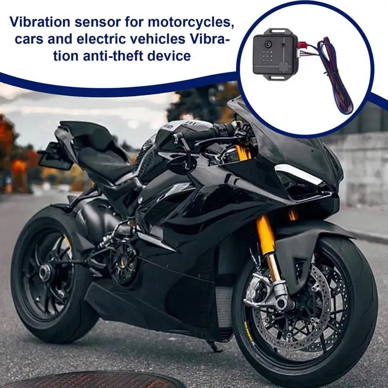 Car Vibration Sensor Alarm Car Anti Theft Device Remote Motion Detectors Car Alarm Device Home Security Systems Waterproof