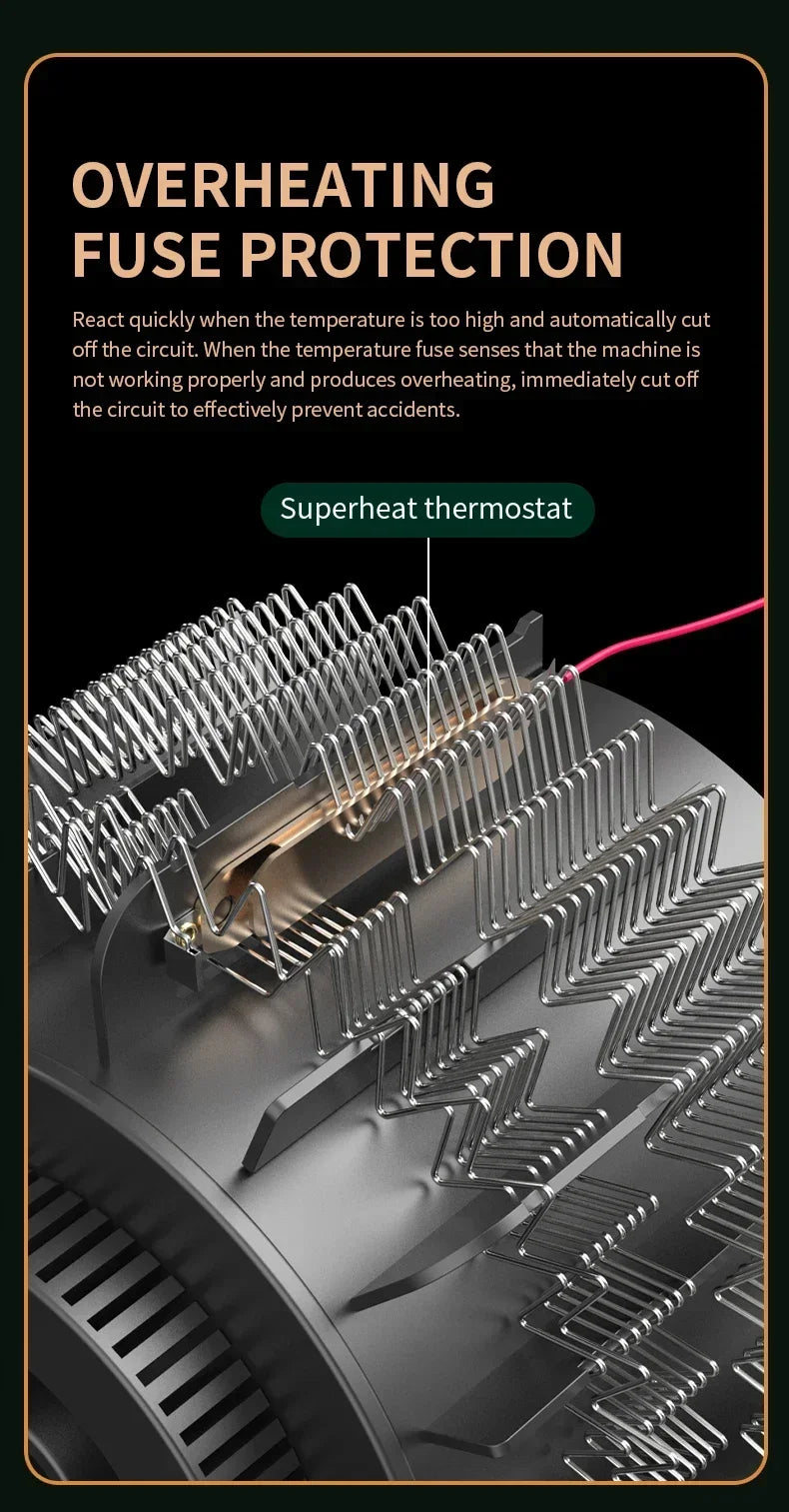 Portable Mini Electric Heater Fast Heating Energy Saving Handheld Warming Device Ideal For Home Use Dormitory Heating