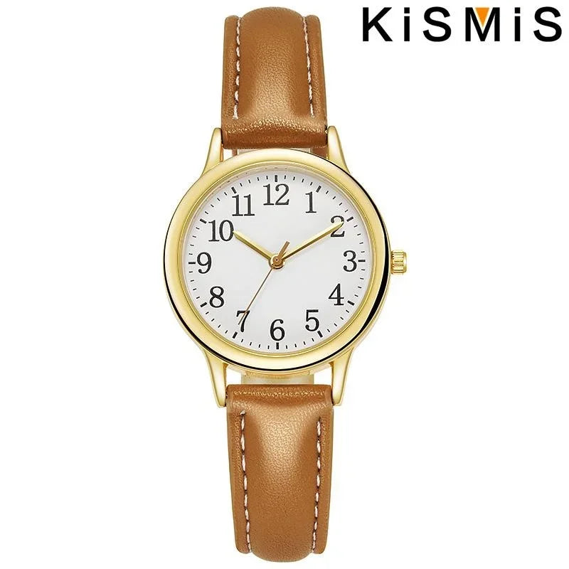 Women Quartz Watch Fashion Simple Dial Thin Bracelet Easy to Read Numerals Ladies Wristwatch Casual Stylish Watch for Women