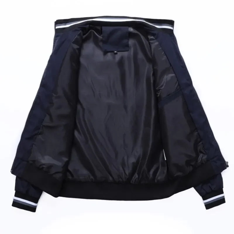 Jaqueta Motorista De Carro Masculina, Asa Dourada, Logotipo Grafico Impresso, Outono E Frio2024xingkuannannujiakeshanwaitaologo