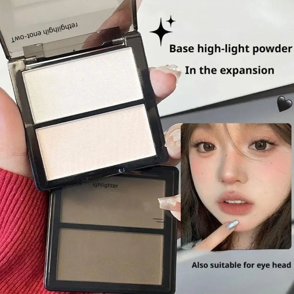 Face Contour and Highlight Palette 2 Tones Face Contouring Makeup Contour Palette for Mature Skin powder Foundation Concealer