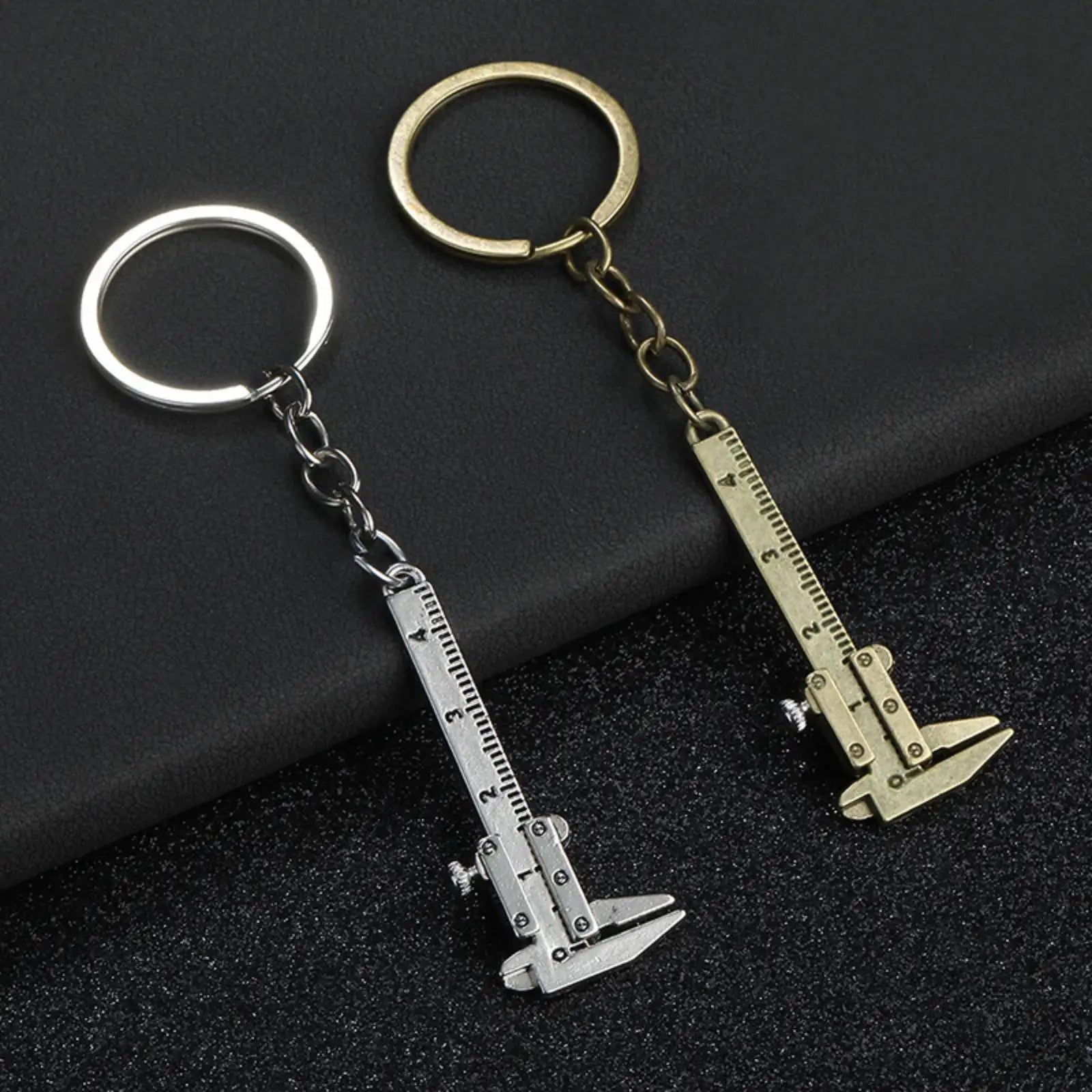 Mini Caliper Key Chain for Men Gift Portable Key Ring Measure Tool Accessories
