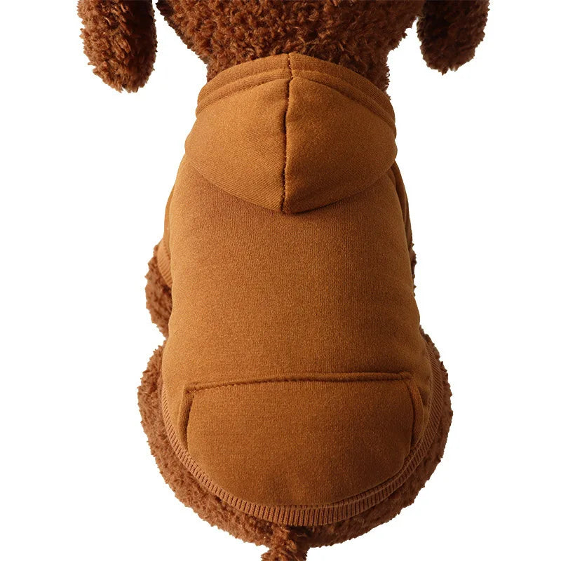 Pet Accessories Winter Dog Clothes for Small Dogs Warm Dogs Coat Pullover Clothing SweatshirtsCasual Dog Cat Clothing Pet Access
