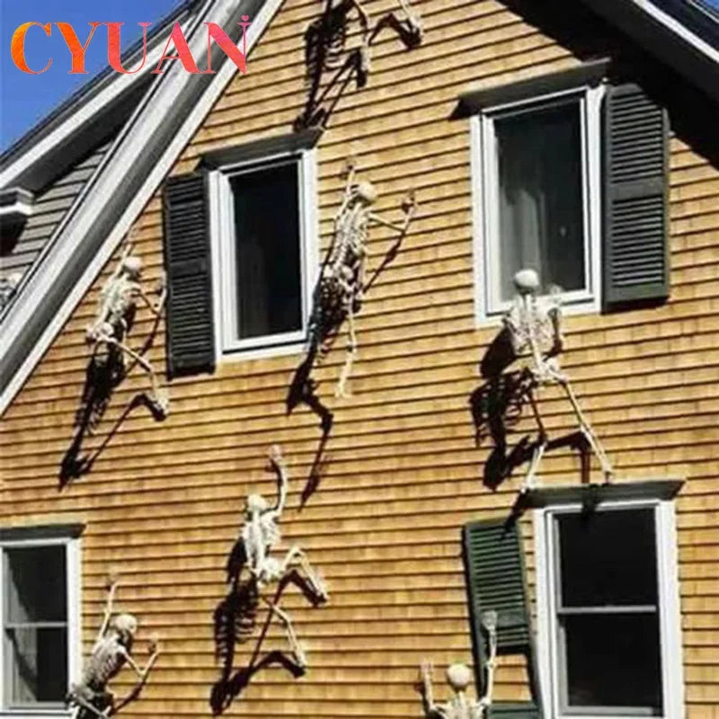 Scary Halloween Halloween Decoration Halloween Props Luminous Hanging Decor Outdoor Party Horror Luminous Movable Skull Skeleton