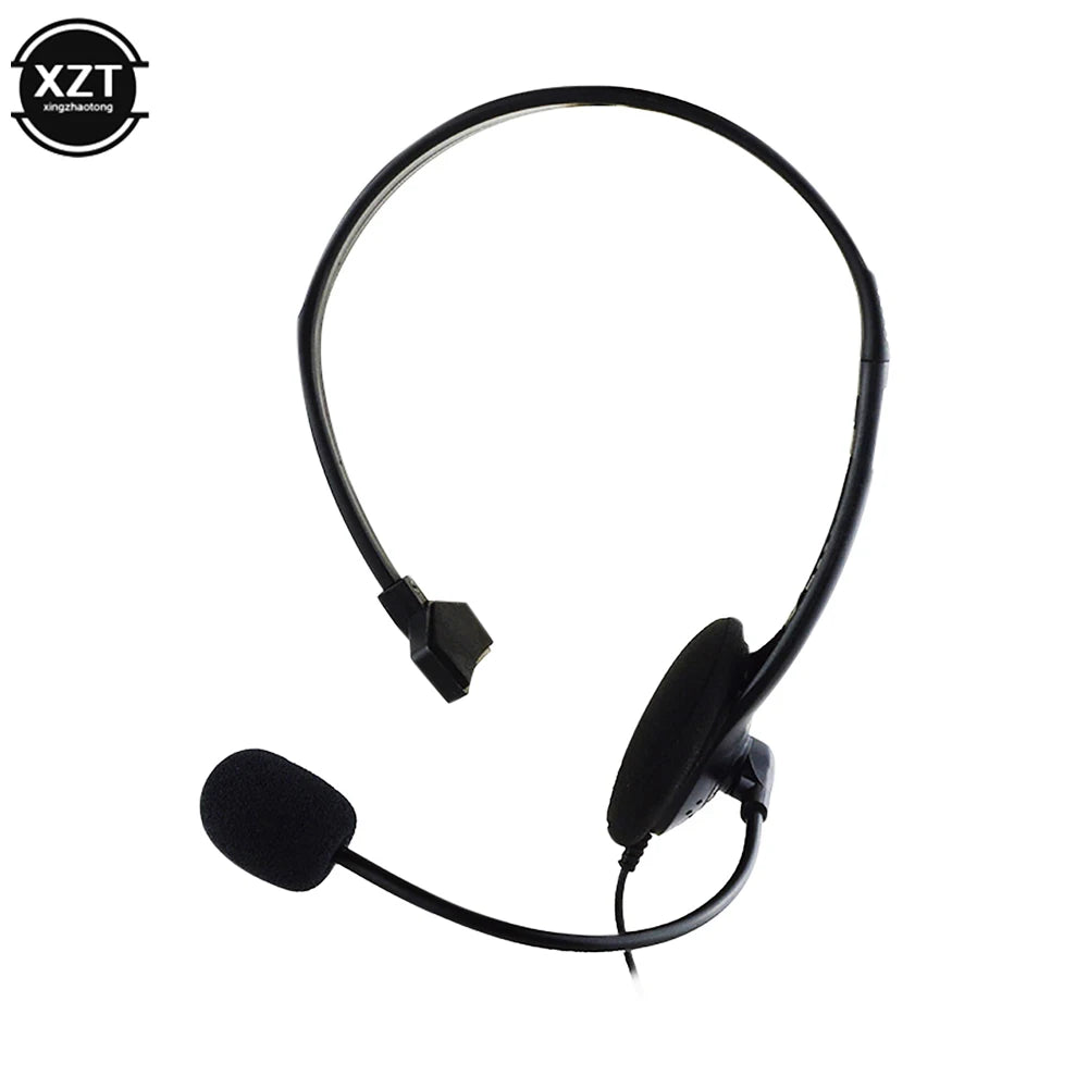 Operator Headphones Head-mounted With Noise Canceling Microphone One-ear Telephone Clear Call Headphones Single-Sided Headset