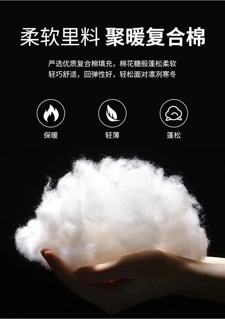 Men's Fashion Windbreaker Parka Coat Man Clothing Streetwear Windproof Casual Autumn Winter Warm Hombre Male Jacket for Outdoors