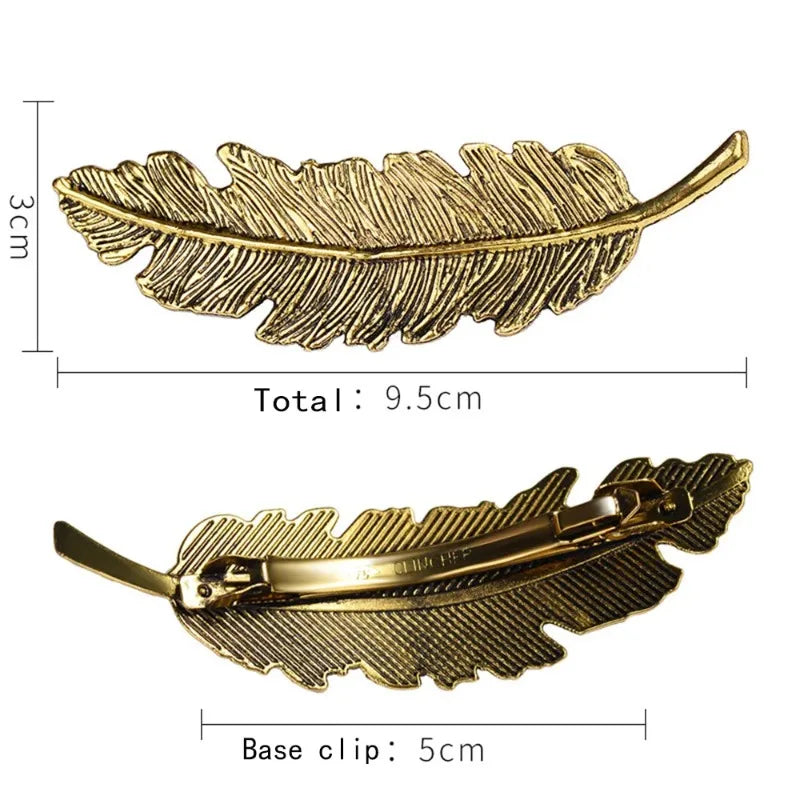 Fashion Gold Hairpin Women Girl Hair Clip Pin Barrette Clasp Accessories for Hair Buckle Women Girls Hairclip Headdress Headwear