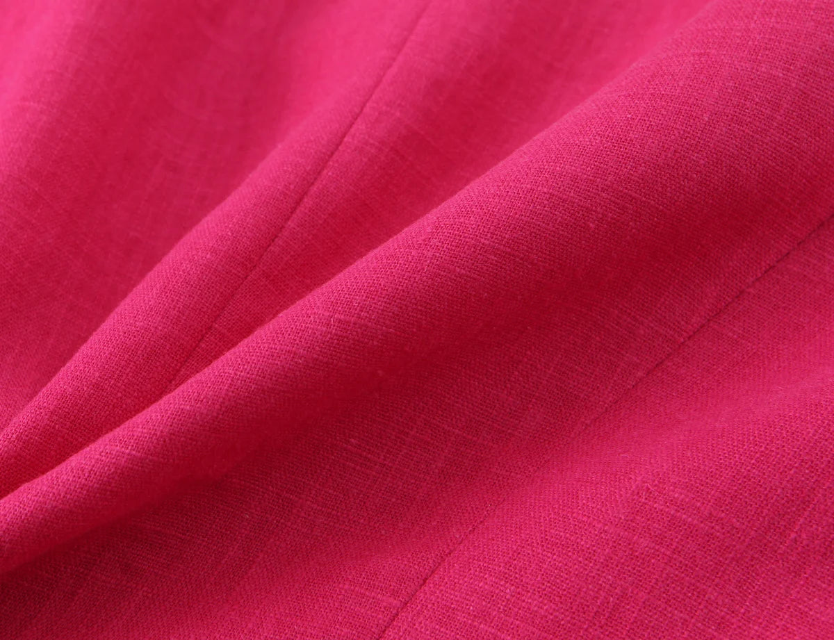 2025 Women's Autumn New Suit Jacket Round Neck Single Breasted Skirt Design High Waist Commuting Temperament Long Pants Set