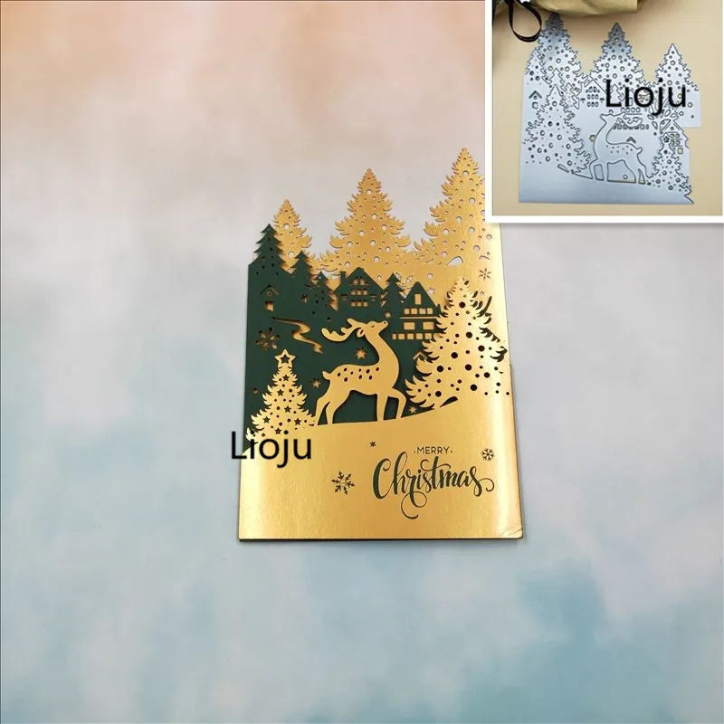 Christmas Greeting CardMetal Cutting Dies Scrapbooking New 2019 DIY Scrapbooking Photo Album Decorative Embossing DIY Paper Card