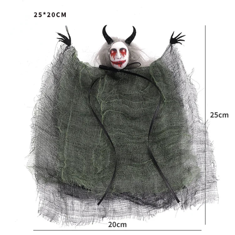 Halloween Ghost Festival Witch Figurine Hanging Doll DIY Decoration Pendant Ornaments for Party Haunted House Decorate Props