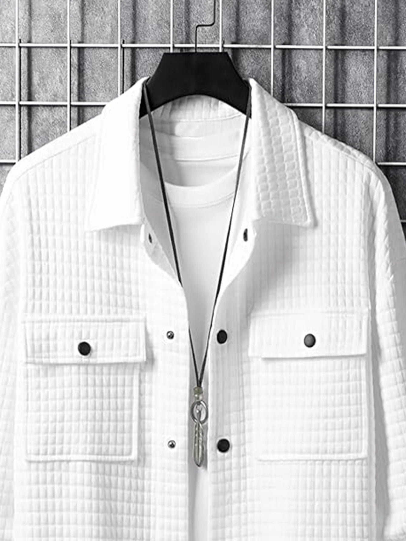 Men's Casual Plaid Jacket Coat Fashionable Outerwear Design Versatile Style Suitable for Leisure & Formal Occasions