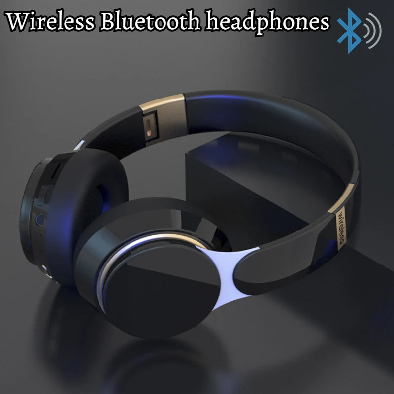 Wireless Headsets Foldable Bluetooth Earphones Noise Reduction Sports Headsets With HD Mic Gaming Headphones Bass Headsets