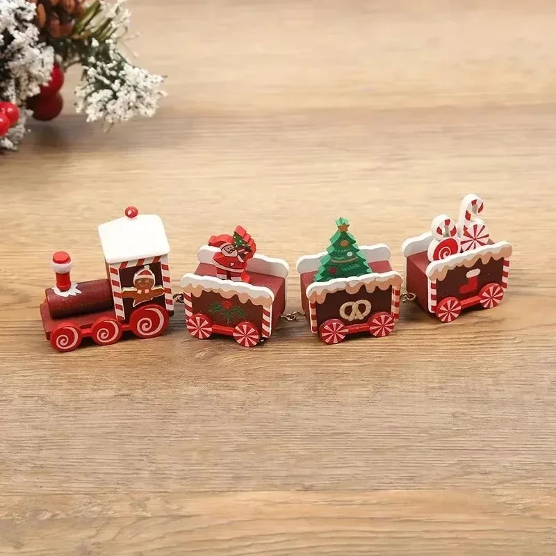 Christmas Train Merry Christmas Decorations For Home Cristmas Ornament Xmas Navidad Noel Gifts Happy New Year 2025 Gifts