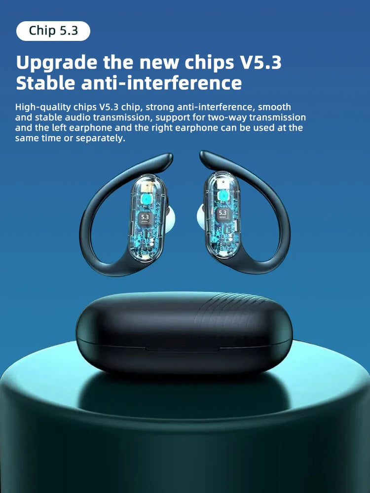 Wireless Bluetooth A520 Headset HD Sound Quality Stereo Universal Headset Touch Light Mini High Quality Earplugs Anti-Sweat