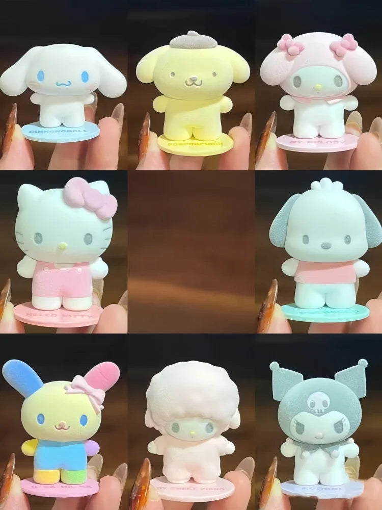 High Quality Blind Box Toy Kitty Kuromi Cinnamoroll Magnetic Suction Doll Ornaments New Products Girl Desktop Toys Gifts