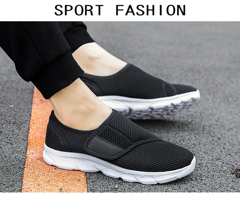Men Orthopedics Wide Feet Swollen Walking Casual Sneakers Fashion Thumb Eversion Adjusting Soft Comfortable Diabetic Man Shoes