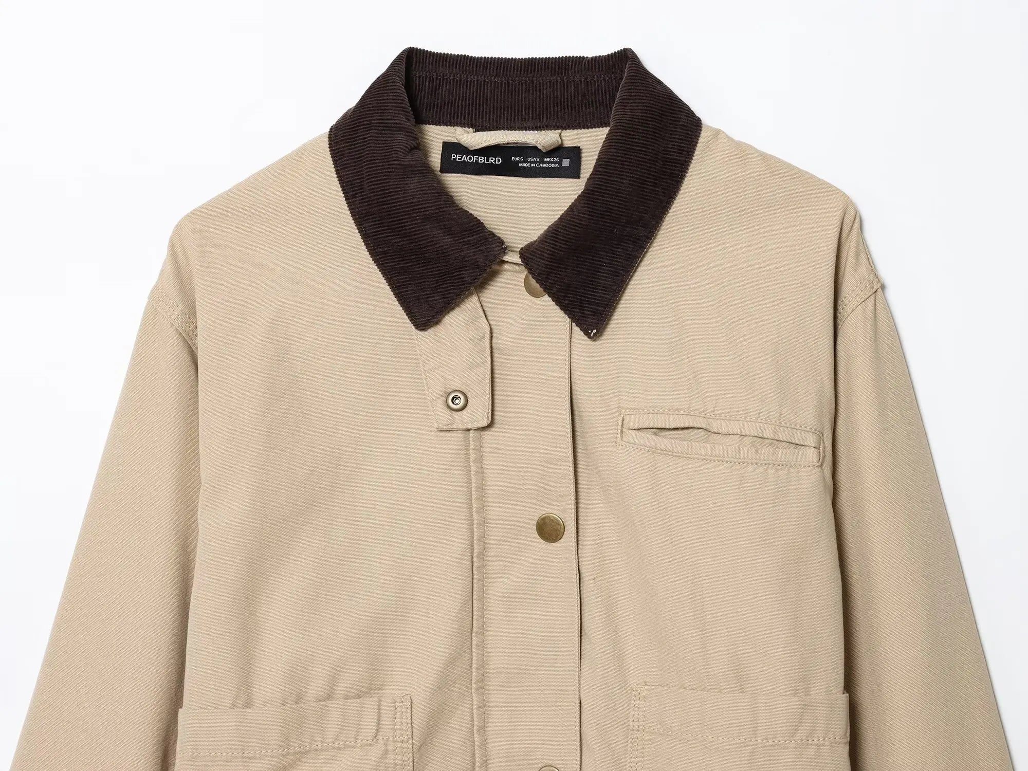 Woman Casual Short Jacket Turn-Down Collar Single-Breasted Long sleeves Outwears Commute Urban Elegant Multicolored